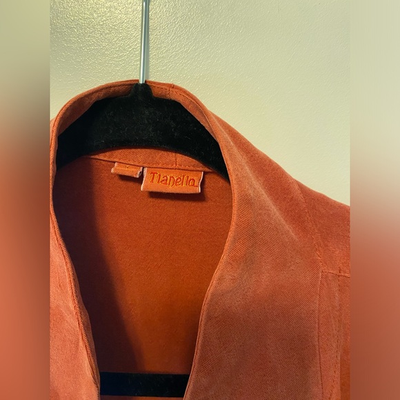 Tianello burnt orange duster size large - Picture 3 of 5